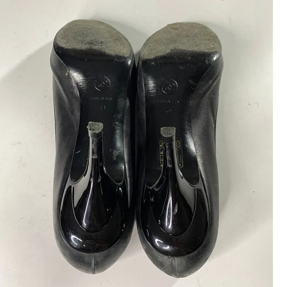 Chanel Interlocking CC LOGO Lambskin Pumps Women's 41 Women's 9.5